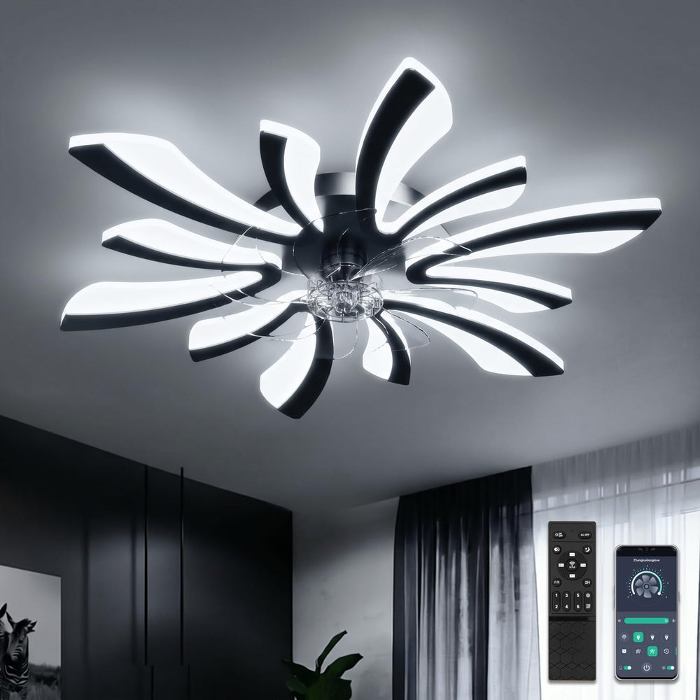 30.7" Ceiling Fans with Lights and Remote Large