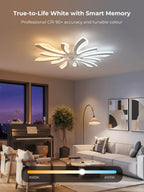 30.7" Ceiling Fans with Lights and Remote Large