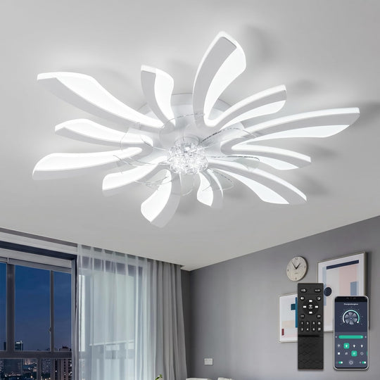 30.7" Ceiling Fans with Lights and Remote Large