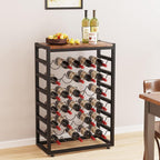 30 Bottles Wine Rack Free Standing Floor 6-Tier