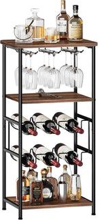 30 Bottles Wine Rack Free Standing Floor 6-Tier