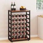 30 Bottles Wine Rack Free Standing Floor 6-Tier