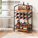 30 Bottles Wine Rack Free Standing Floor 6-Tier