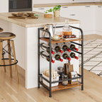30 Bottles Wine Rack Free Standing Floor 6-Tier