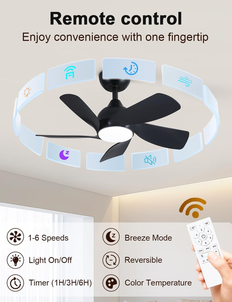 30 Inch Small and Walnut Colour Ceiling Fans