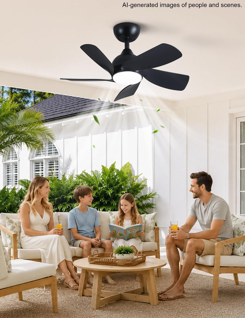 30 Inch Small and Walnut Colour Ceiling Fans