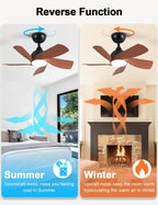30 Inch Small and Walnut Colour Ceiling Fans