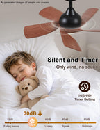 30 Inch Small and Walnut Colour Ceiling Fans