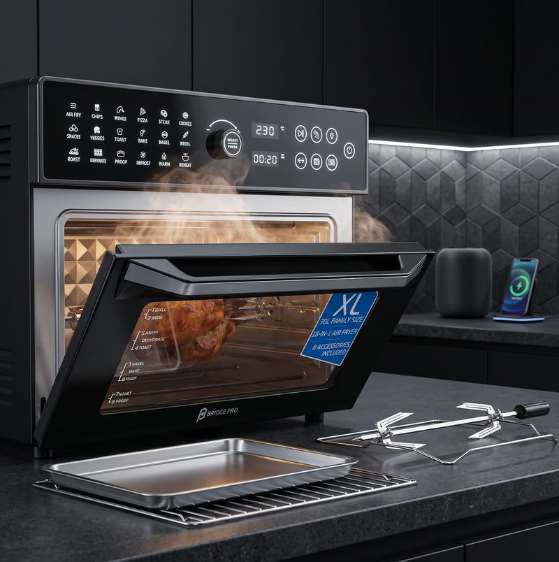 30 Litre Air Fryer Oven 1800W with Rotisserie