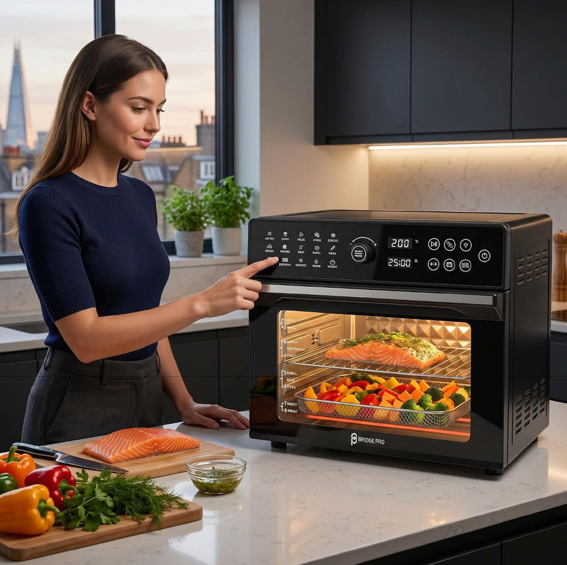 30 Litre Air Fryer Oven 1800W with Rotisserie