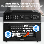 30 Litre Air Fryer Oven 1800W with Rotisserie