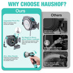 30 M Wall Mounted Hose Reel with 10-In-1