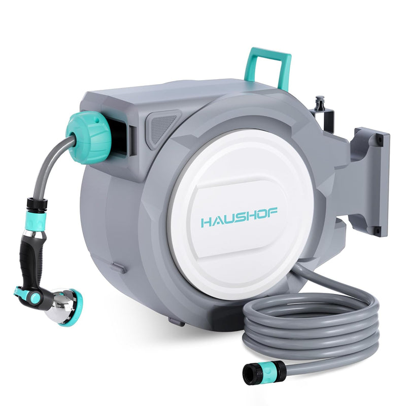 30 M Retractable Garden Hose Reel Wall Mounted