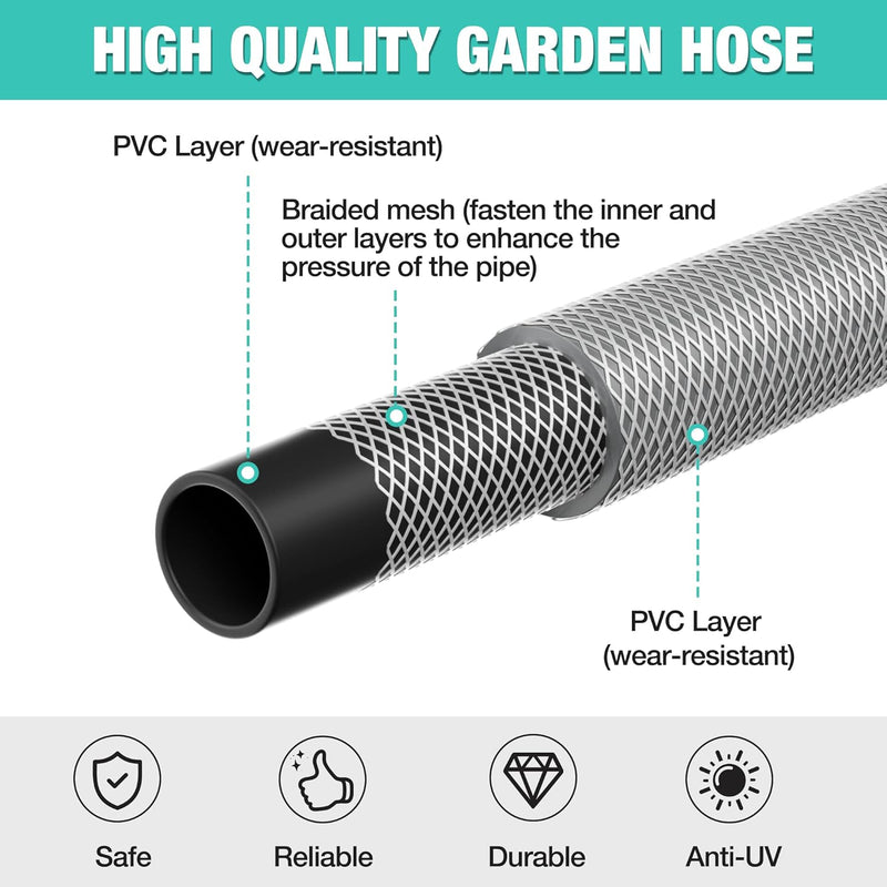 30 M Retractable Garden Hose Reel Wall Mounted