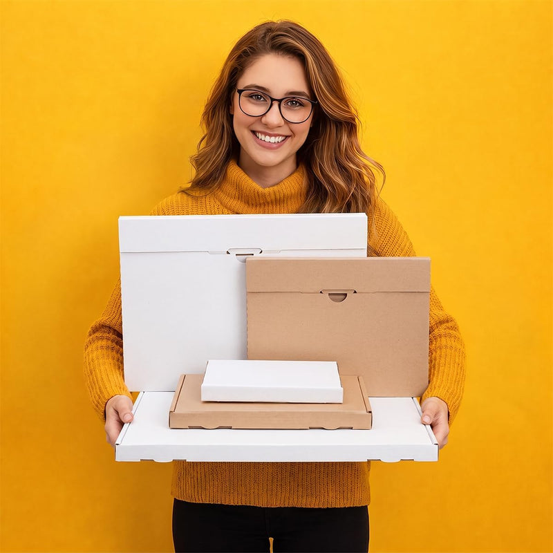 300?large Letter Boxes 350x250x20?mm Delivery Post Folding Box