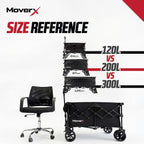300L Festival Trolley on Wheels Folding Wagon Portable