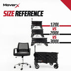 300L Festival Trolley on Wheels Folding Wagon Portable