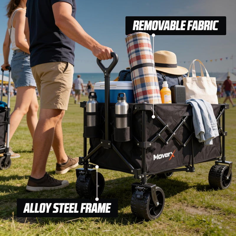 300L Festival Trolley on Wheels Folding Wagon Portable