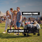 300L Festival Trolley on Wheels Folding Wagon Portable