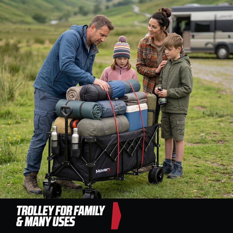 300L Festival Trolley on Wheels Folding Wagon Portable