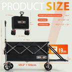 300L Large Capacity Folding Festival Wagon