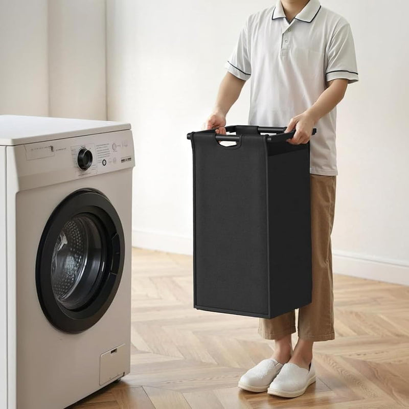 300L Laundry Basket 5 Compartments Hamper with Shelf