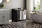 300L Laundry Basket 5 Compartments Hamper with Shelf