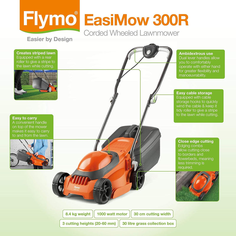 Easimow 300r Lawn Mower and Minitrim Grass Trimmer