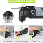 300W Oscillating -Tool Kit 7 Variable Speeds 15