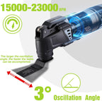 300W Oscillating -Tool Kit 7 Variable Speeds 15
