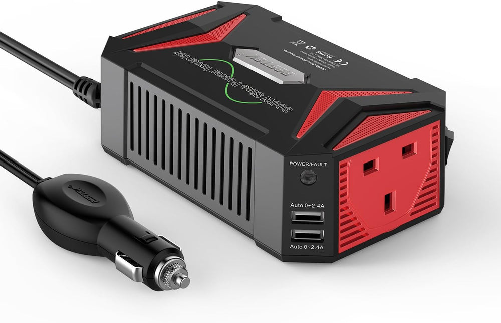 300W Pure Sine Wave Power Inverter 12V to