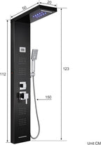 6 in 1 LED Shower Tower Panel