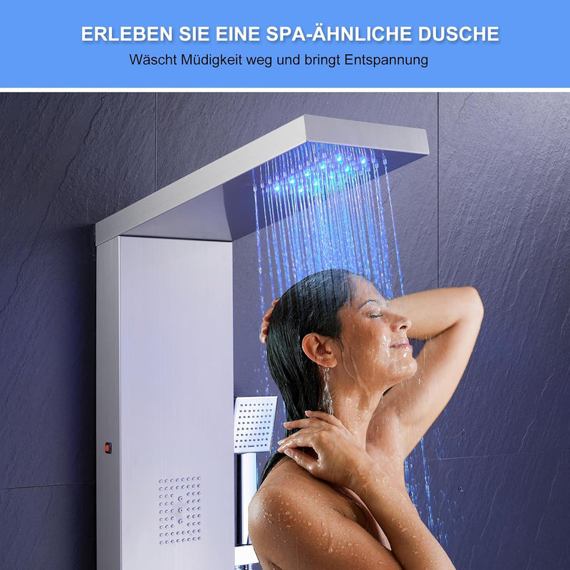 6 in 1 LED Shower Tower Panel