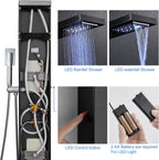 6 in 1 LED Shower Tower Panel