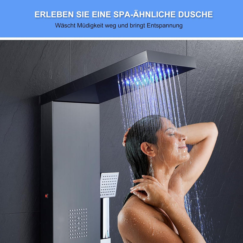 6 in 1 LED Shower Tower Panel