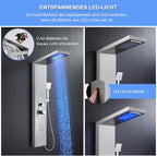 6 in 1 LED Shower Tower Panel