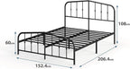 30CM Heidi Metal Platform Bed Frame