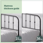 30CM Heidi Metal Platform Bed Frame