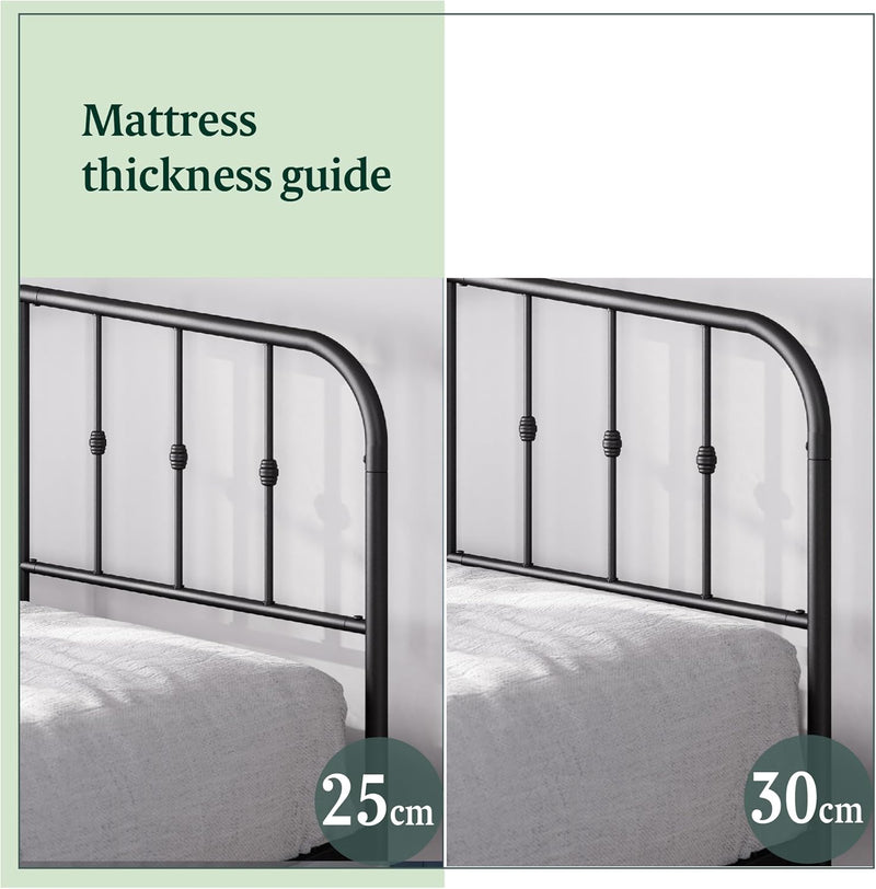 30CM Heidi Metal Platform Bed Frame