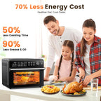 30L Air Fryer Oven with Rotisserie 1800W 18