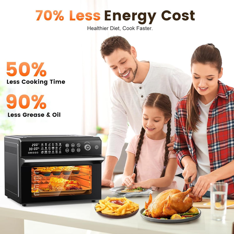 30L Air Fryer Oven with Rotisserie 1800W 18