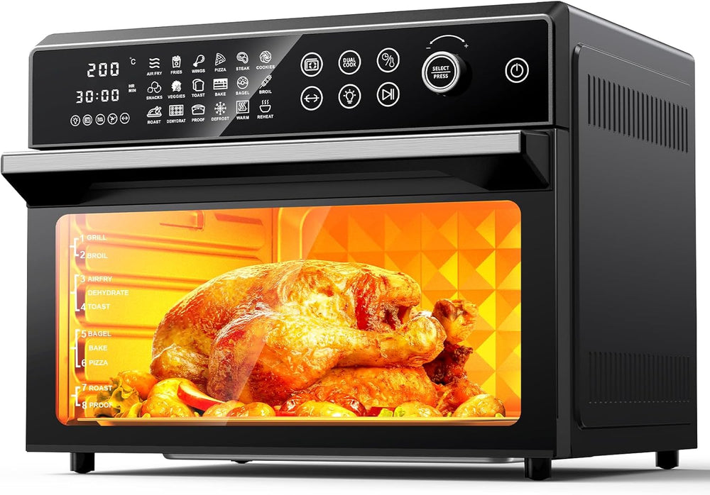 30L Air Fryer Oven with Rotisserie 1800W 18