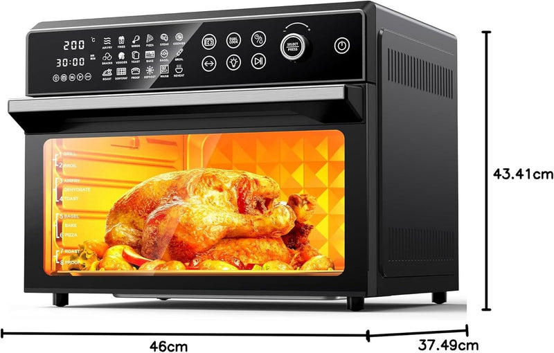 30L Air Fryer Oven with Rotisserie 1800W 18