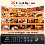 30L Air Fryer Oven with Rotisserie 1800W 18