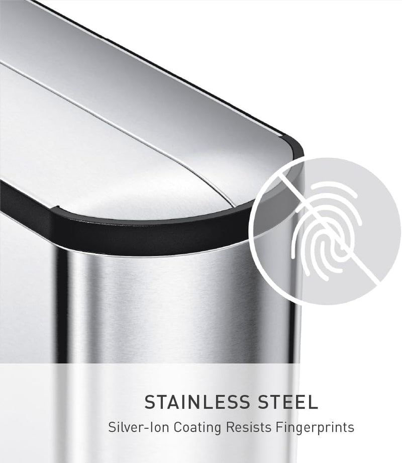 30L Slim Butterfly Kitchen Pedal Bin