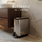 30L Slim Butterfly Kitchen Pedal Bin