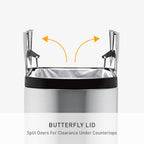 30L Slim Butterfly Kitchen Pedal Bin