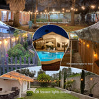 30m Festoon Lights Outdoor with Dimmerremote 32 LED