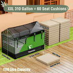 310 Gallon Extra Large Deck Boxes 1170L Capacity
