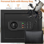 31L Anti-Theft Home Safe Box with Money Bag